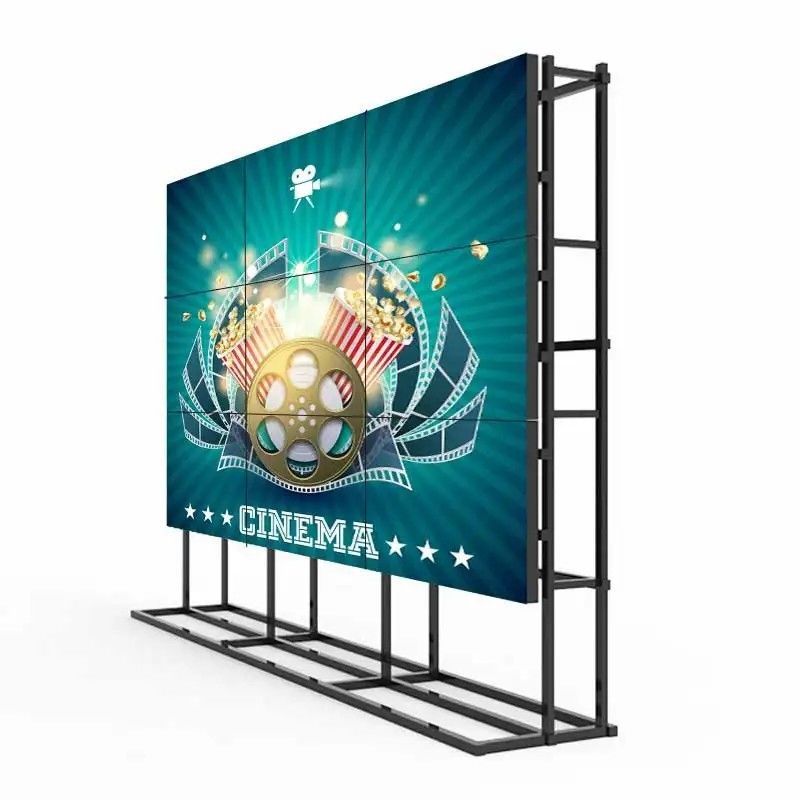 Ticari LCD TV Duvarı 46 Inch 1.8mm Zemin Duracak Reklam Dökme Duvarı