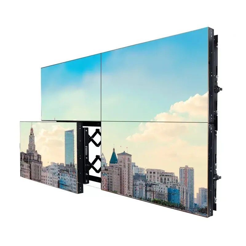 Yüksek çözünürlüklü video duvar ekranları için 3.5 mm bezel ile 65 inç 4K çözünürlüklü LCD Splicing Wall