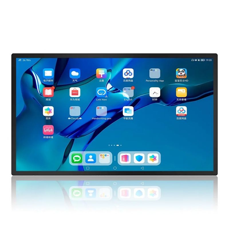 Hükümet Dijital İşaretleri için 86 Inç Duvar Montajlı 4K çözünürlüğü olan LCD Reklam Ekranı