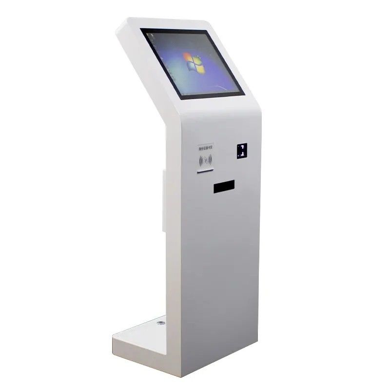 21.5 inçlik zemin duruşlu dokunmatik ekran Kiosk IC Kart Okuyucu ve QR Kod Tarayıcısı ile