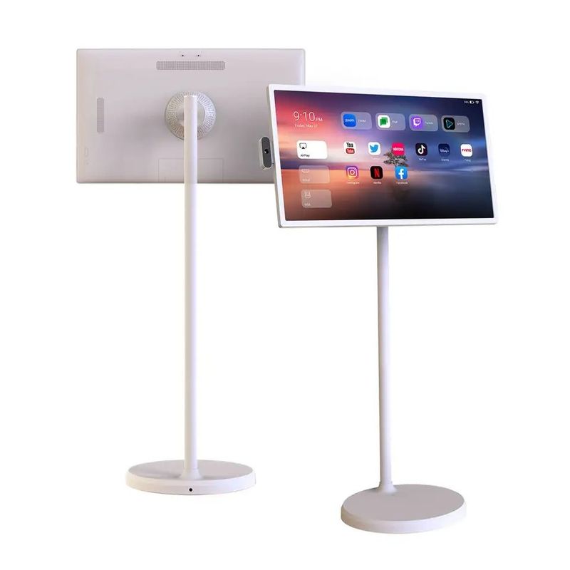 Android OS Akıllı Dijital Kiosk Dokunmatik Ekran Kablosuz Taşınabilir İçeriye Batarya 32 Inç
