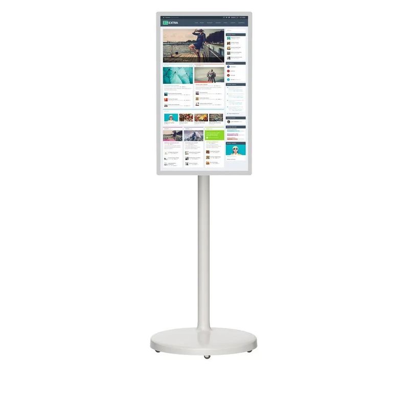 24 İnç Taşınabilir Yer Tipi Android NFC ve Özelleştirilebilir Ekranlı Dokunmatik Ekran Dijital Kiosk