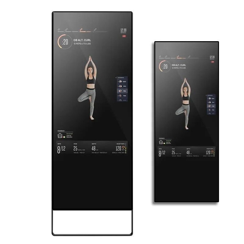 Android 7.1 RK3288 ve Özel Parlaklık LCD Reklam Ekranı ile 43 Inch Akıllı Fitness Aynası