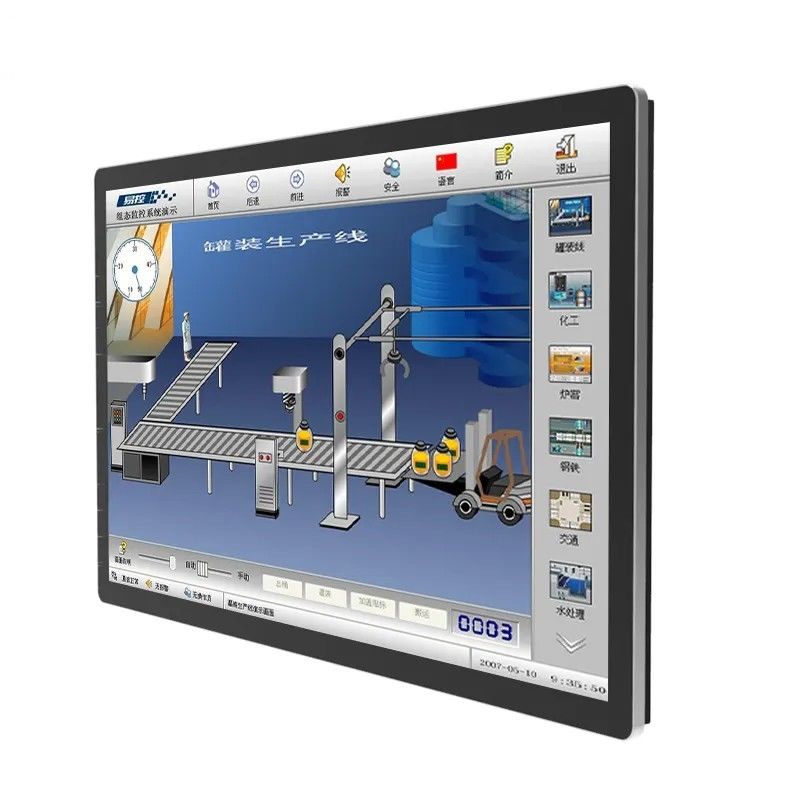 50 Inç Duvar Montajlı Kızılötesi Dokunmatik Ekran Monitörü PC Ultra Dar Kenar HDMI Port