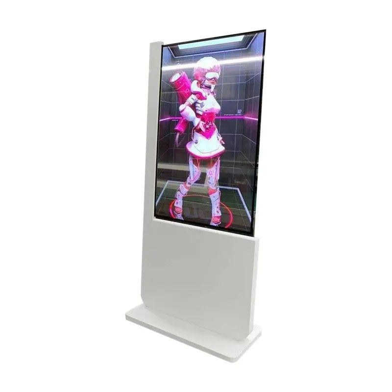 1920 x 1080 çözünürlüğü ve zemin stand OLED ekranı ile 55 inç Şeffaf LCD Vitrin