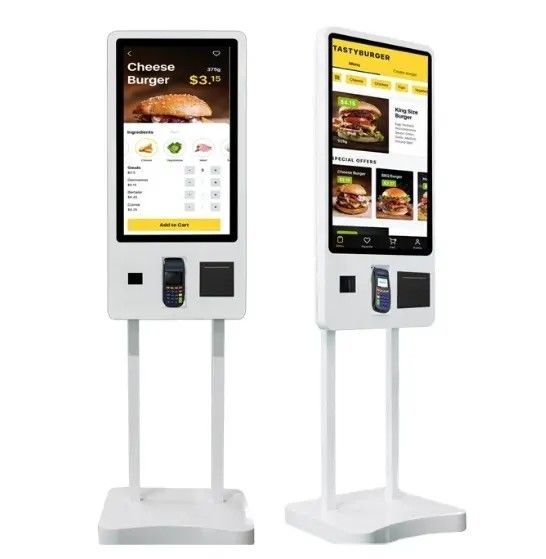 32 inç Dokunmatik Ekranlı Dijital Kiosk, Windows 10 İşletim Sistemi ve Etkileşimli Self-Servis için Metal Kasa