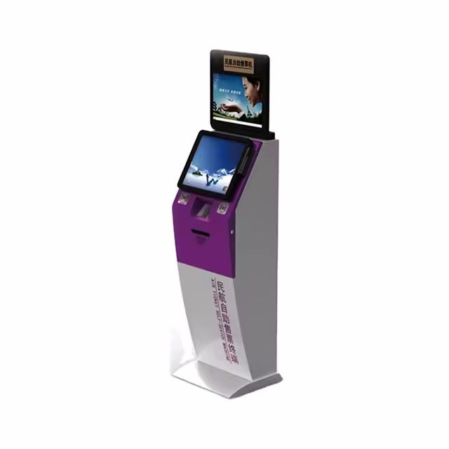 Oteller ve Sinemalar için özelleştirilebilir Markalama Çift Ödeme 17/19 inçlik LCD Dokunmatik Ekranlı Kendini Sipariş Kiosku
