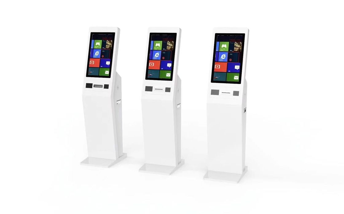 Çoklu Ödeme Seçenekleri ile Kendine Hizmet POS Sistemi Barkod Tarayıcısı ve LED Işıklar Dokunmatik Ekran Kiosk
