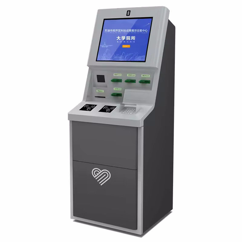 21.5/24/27/32 Inch Ekran Büyüklüğü Kişiselleştirilebilir Dil Destek ve Kart dağıtıcısı ile Kiosk'ta Kendini Kontrol Et Windows 10