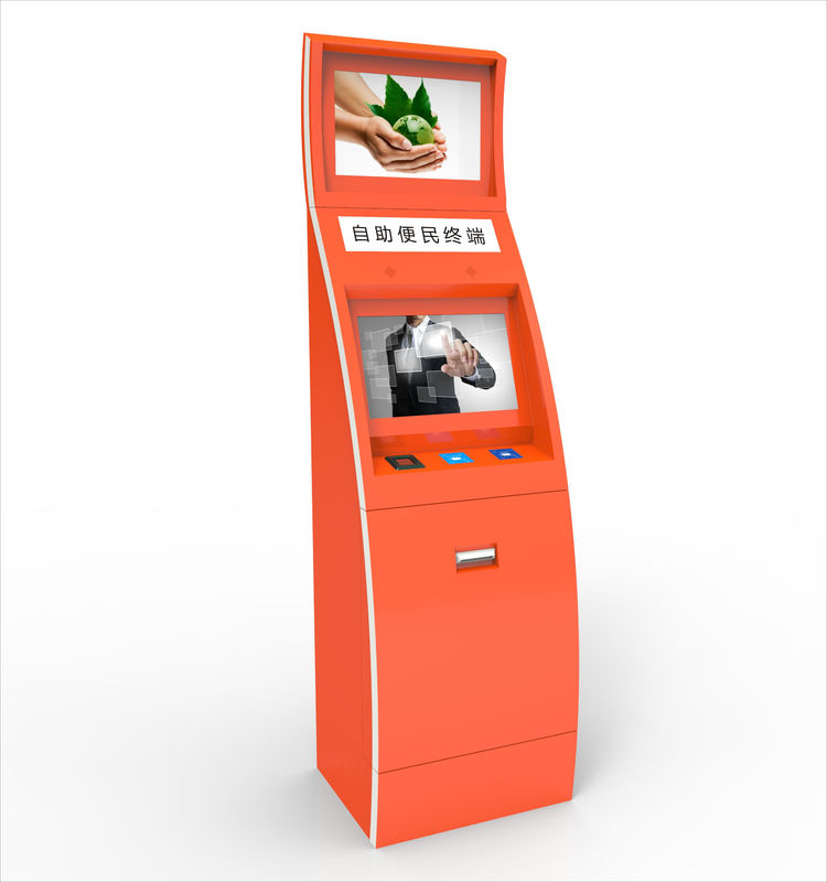 Kişiselleştirilebilir dokunmatik ekranlı düşük bakım ve etkileşimli hizmet için Wi-Fi bağlantısı ile kendi kendine hizmet veren kiosk