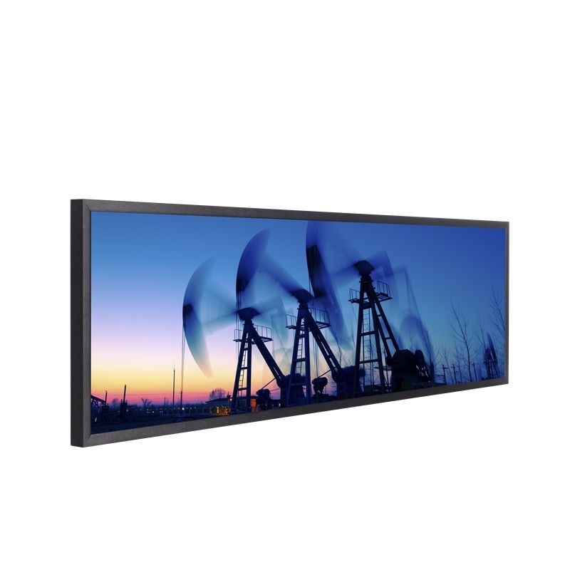 3840 X 1080 Çözünürlüklü ve 350cd/m2 Parlaklıklı İnteraktif Bar Tipi Uzun Şerit Dokunmatik Ekran Monitör