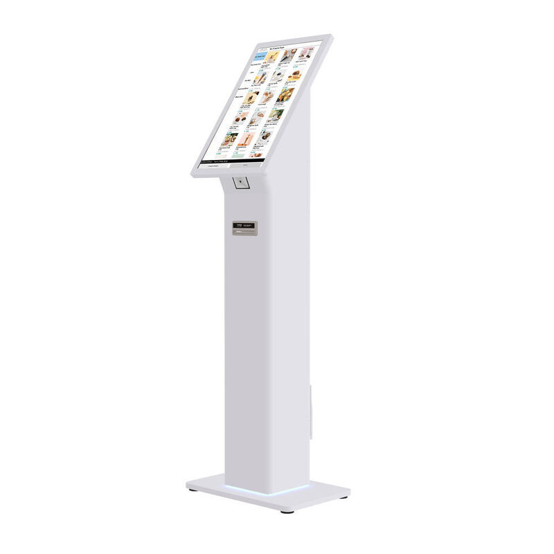 QR Kodu Kimlik Kartı Okuyucu, Windows 10 işletim sistemi ve verimli müşteri check-in için özelleştirilebilir LED lambaları ile Self Checkin Kiosk