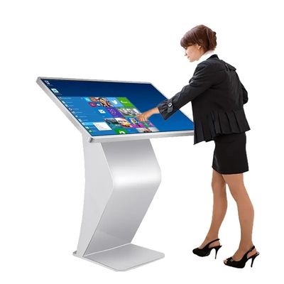 4K Floor Standing Touch Screen Digital Kiosk 50 Inch Capacitive Touchscreen Display