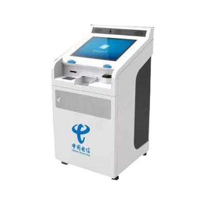 Telekom İş Salonu için 19 Inç Kapasitatif Dokunmatik Ekranlı Etkileşimli Kiosk